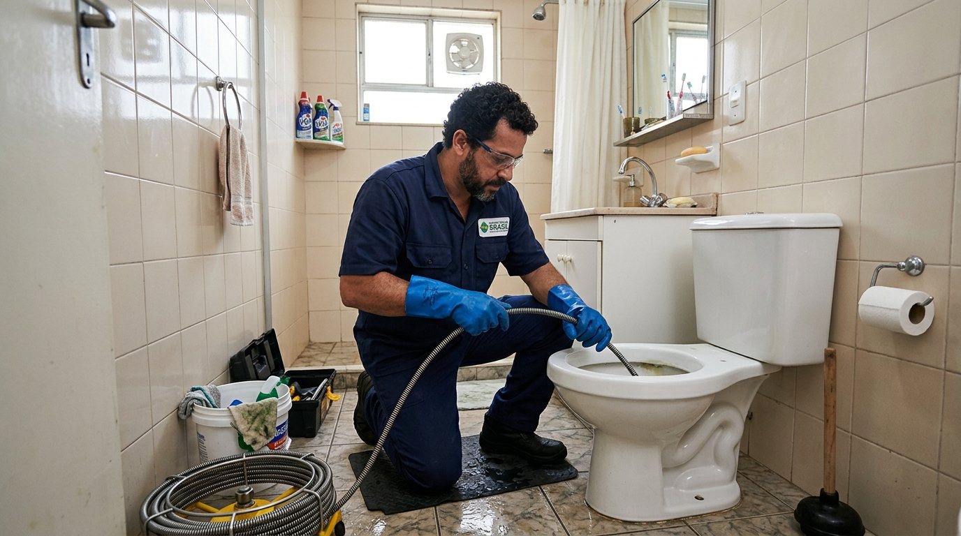 Desentupimento de vaso sanitário em São Paulo - Zona Leste-SP