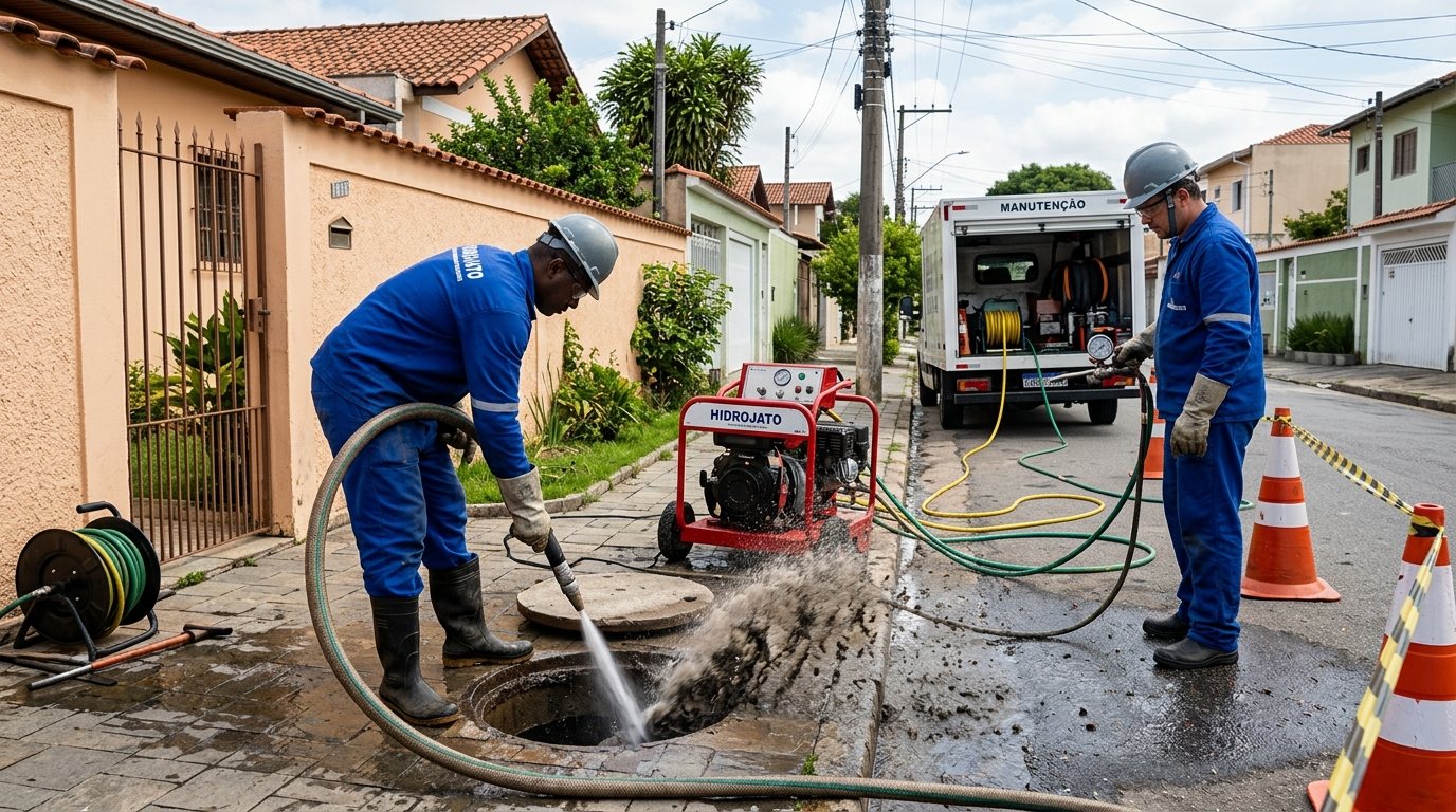 Limpeza de tubulação em São Paulo - Zona Leste-SP
